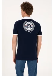 U.S. Polo Assn. Men's Regular Fit Navy Blue Polo Neck T-Shirt 50299761-Vr033