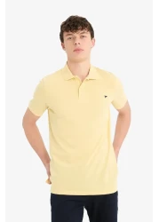 Defacto Slim Fit Slim Fit Polo Neck Embroidered Short Sleeve T-Shirt D7665Ax25Sp