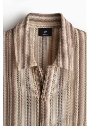 H&M Regular Fit Crochet-look Shirt
