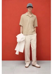 H&M Loose Fit Waffled resort shirt