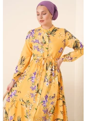 Bigdart 2144 Judge Collar Hijab Dress - A.Hardal