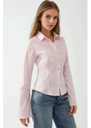 Hiccup قميص بأكمام طويلة وقصة ضيقة