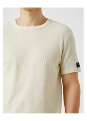 Koton Basic Textured T-Shirt Crew Neck Short Sleeve