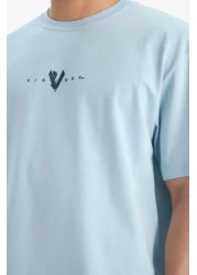 Defacto 100% Cotton Vikings Comfortable Fit Crew Neck Back Printed Short Sleeve T-Shirt B8092Ax25Sp