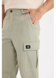 Defacto Relax Fit Trousers Straight Leg with Cargo Pockets D5967Ax25Sp