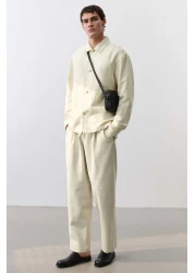 H&M Regular Fit Linen-blend overshirt