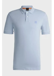 Boss Men's Blue Polo Neck T-Shirt