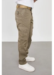 FRANKNESS JNS New Season Men's Cargo Pants - Relaxed Fit, Lycra Gabardine Fabric