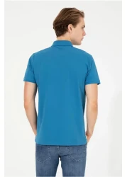 U.S. Polo Assn. Men's Petrol Polo Neck T-shirt