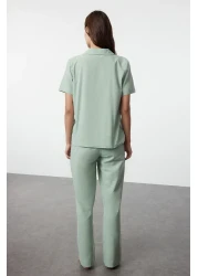 Collection طقم بيجامة قطن 100% بالنعناع - THMSS24PT00401