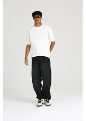 The Champ Clothing Oversize Caeed Smithy Printed Men's Comfortable Fit 2 Thread T-Shirt