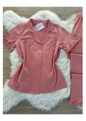 Pijamacs Turkmen Pajama Set with Cotton Sleeve - Sleeve and Leg Deal