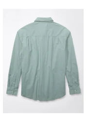 American Eagle AE Everyday Poplin Button-Up Shirt