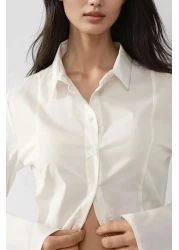 Hiccup قميص بأكمام طويلة وقصة ضيقة