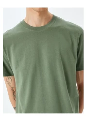 Koton Cotton Crew Neck Regular Fit Short Sleeve Basic T-Shirt