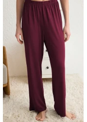  Collection Dark Cherry Comfortable Molded Viscose Maternity Pajama Set