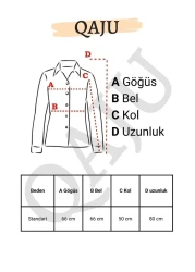 Qaju Women's Oversize Shirt with Scallop Detail on the Back