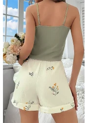 ELİTOL Bürümcük Thin Strap Shorts Set