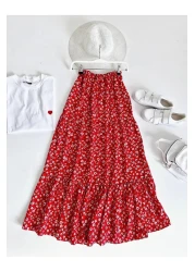 Nefs تنورة فيسكوز زهرية ملونة