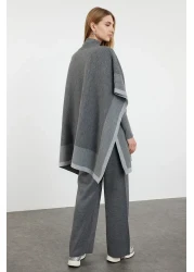  Modest طقم بنطلون تريكو رمادي وأعلى - كتلة الألوان TCTAW25US00018