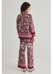  Collection Pink Woven Bottom-Top Suit Twoss24Au00082
