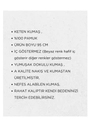 JESSE STORY Women's Linen Tunic & Shirt Dress with Embroidery Detail 100% Cotton Fabric