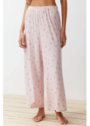  Collection Colorful Flower Patterned Knitted Pajamas Set - THMSS24PT00231