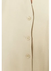  Collection Cotton Beige Lace Shirt - Regular Fit TWOSS20GO0044