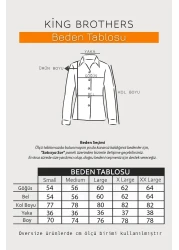 King Brothers Women Shirt Loose Fit Boyfriend Beige Thick Striped Shirt Single Pocket Long Sleeve