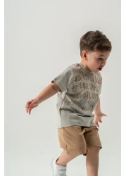 Titimixkids طقم تي شيرت صيفي قصير للأولاد مكون من قطعتين