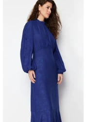  Modest Saks Jacquard Floral Woven Dress Tctss24Eb00064