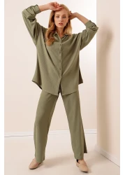 Bigdart 5858 Knitted Double Set - Çağla