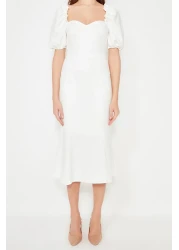  Collection Bridal White Woven Evening Dress Night Graduation Dress Tprss21El0053