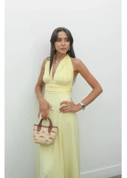 Havoş فستان الرسن الأصفر