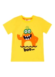 Denokids Boy's Lake Monster Summer T-shirt and Shorts Set