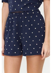  Collection 100% Cotton Navy Blue Polka Dot and Heart Sleepwear Set - Thmss21Pt1485