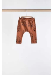 Next Baby طقم مكون من 3 قطع من القطن بأكمام طويلة منقوشة باللون الأزرق الداكن