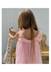 KETBaby فستان بناتي بحزام مطرز على شكل ديزي