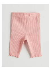 LC Waikiki Lcw Cotton Baby Girl Blouse and Capri Leggings 2 Pack