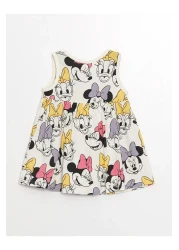 LC Waikiki Minnie Mouse Pattern LCW Baby Girl Dress - Crew Neck, Sleeveless, Set of 2