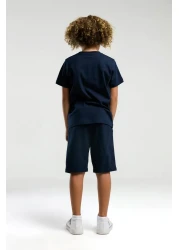 U.S. Polo Assn. U.S. Polo Assn. Boy's Navy Blue Bermuda Suit