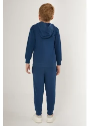 U.S. Polo Assn. Flat Blue Boy's Tracksuit Set