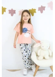 HARİKA KİDS Girl's Comfortable Bottom-Top Suit Set