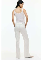 H&M Linen-blend Tailored Trousers
