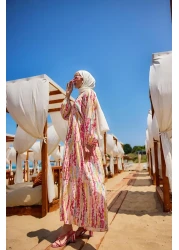 LOCCO Women's Bead Pattern Dress Pink