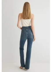  Collection Dark Blue High Waist Flare Jeans Twoss25Je00101