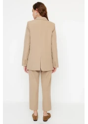  Modest Mink Blazer Jacket-Pants Woven Top and Bottom Set TCTAW23US00132