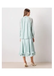 İpekyol Green Woven Blouse