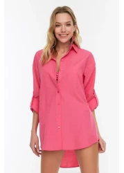  Collection Pink Woven Shirt TBESS22GO0664