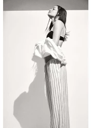 H&M Straight drawstring trousers